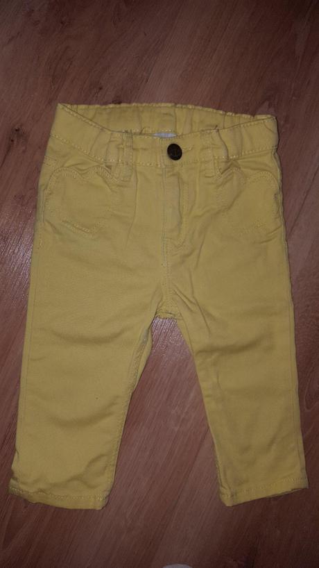 Žlté rifle na 4-6 mes., h&m,68