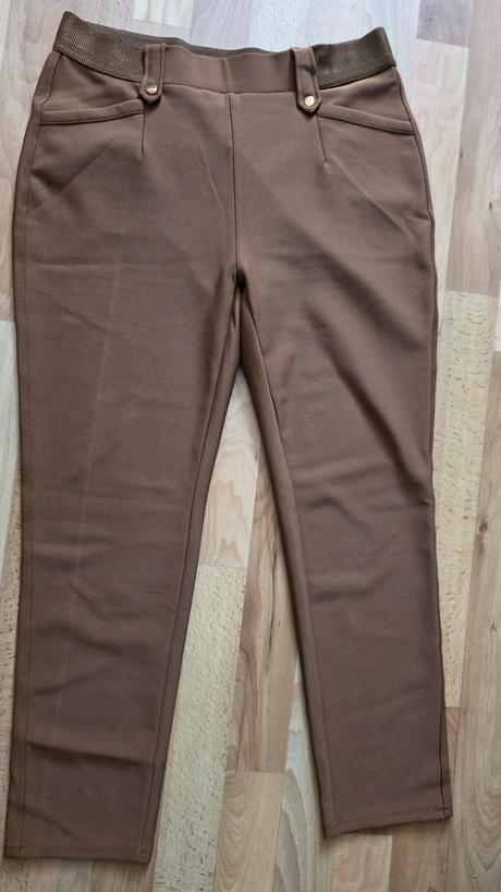 Hnede damske nohavice xl, stradivarius,xl