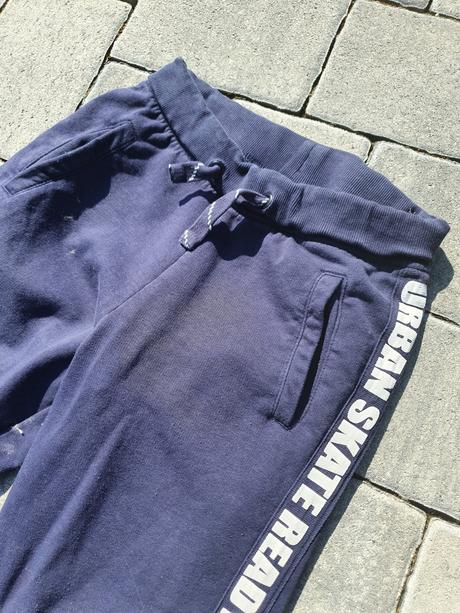 Modré bavlnené tepláky veľ. 148/152, pepperts,146