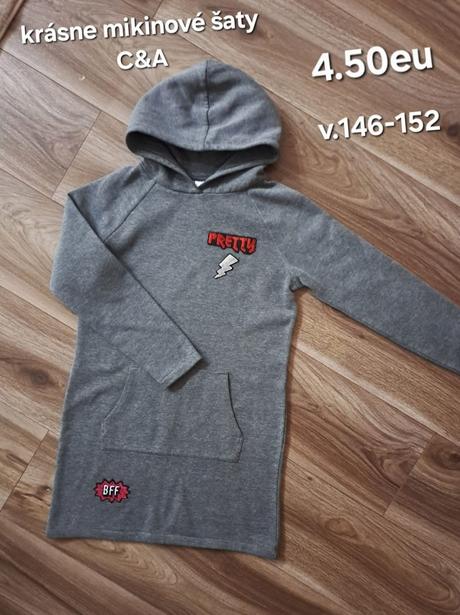 Mikinové šaty c&a, c&a,146
