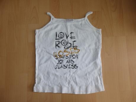 Biele tielko / tricko, 164