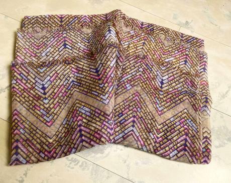 Jemná šatka okolo krku/tunel, 4xl