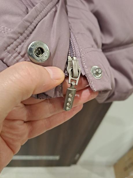 Páperová bunda s kamienkami, l