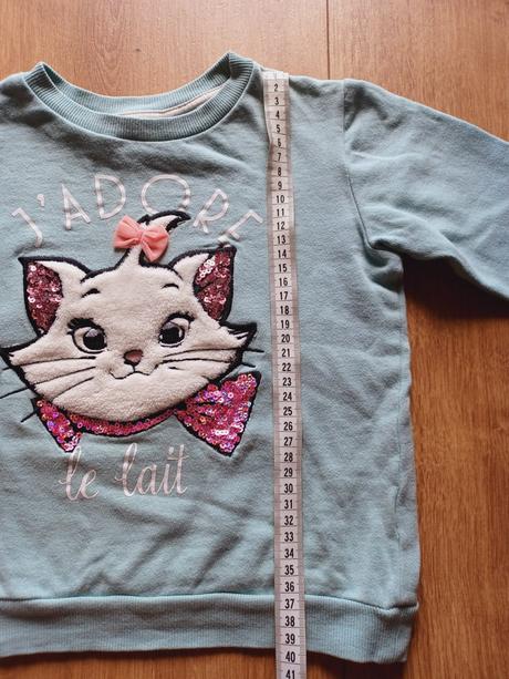 Mikina s mačičkou marie, h&m,104