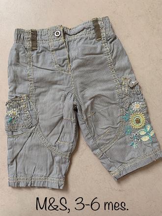 Dievcenske nohavice 3-6 mes., marks & spencer,68