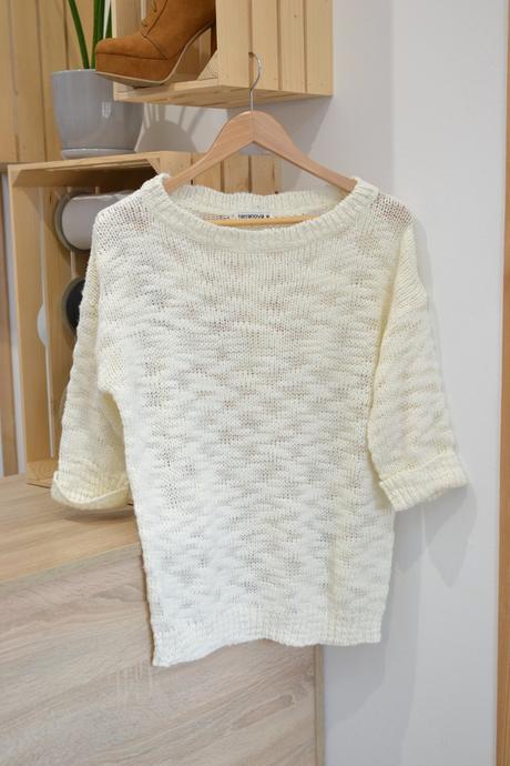 Smotanový sveter m, terranova,m