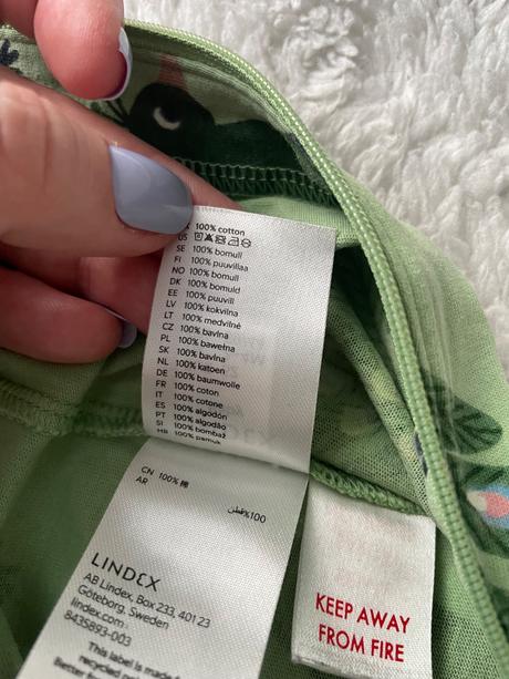 Zelenkaste pyzamo pavy lindex, lindex,62