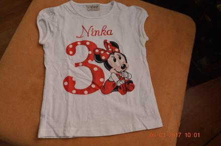 Narodeninove tričko pre minnie, next,104