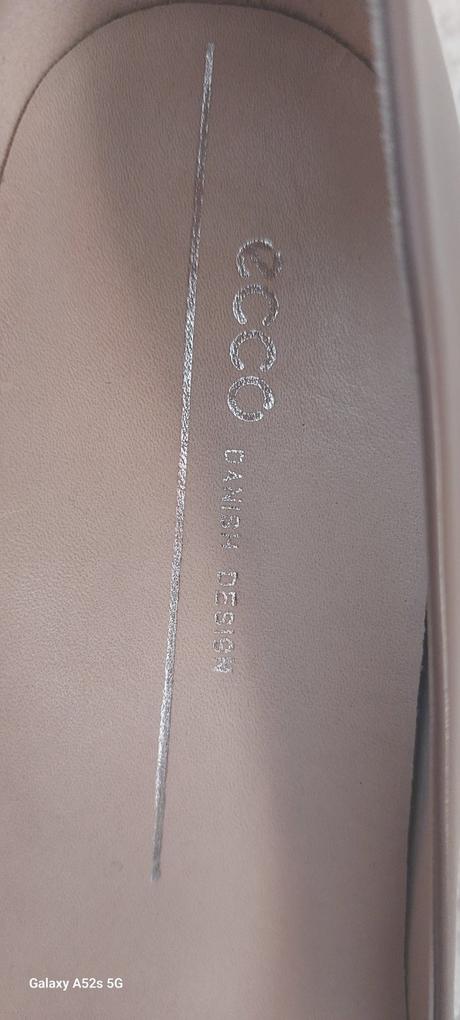 Kožené lodičky ecco 39 (vd 25.3cm), ecco,39