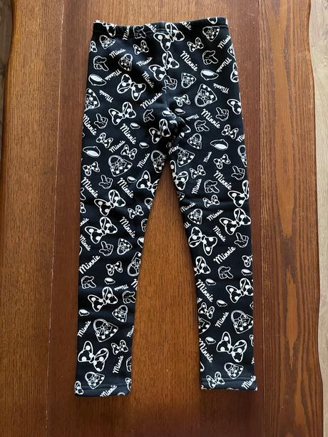 Zateplené hrubé legínky minnie mouse, disney,128