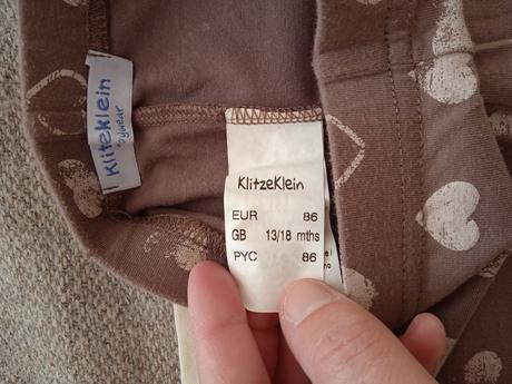 Set tričko +legínky klitzeklein babywear, 86