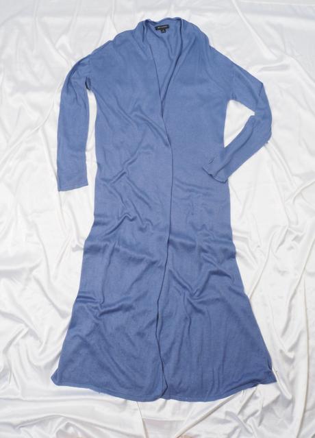 Modrý úpletový kardigan halston, m