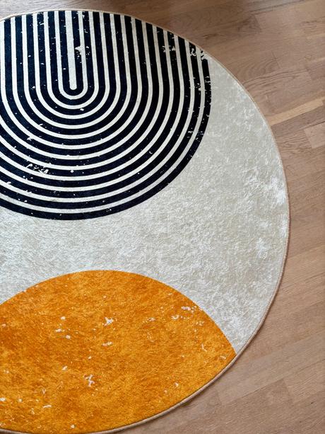 Okrúhly koberec, priemer 100 cm, 