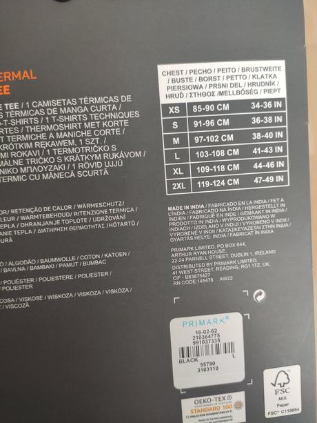 Pánske trička veľ.m,xl,2xl(thermo), primark,l