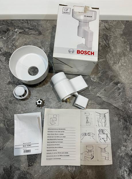Bosch muz4gm3 mlynček na obilie, mak, bosch