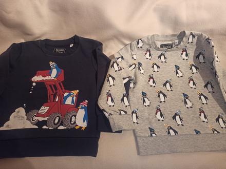 Mikiny s tučniakmi pre dvojičky 110, 110