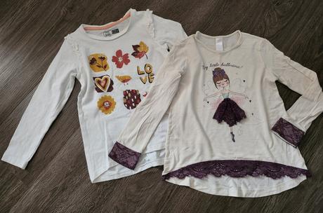 2x dlhe tričko 5-6r, 116