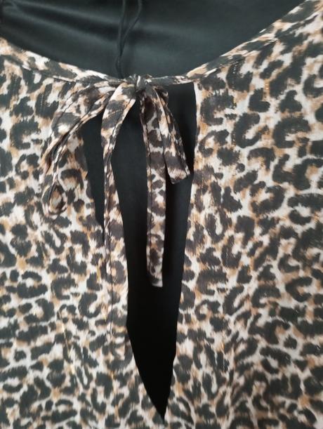 Letné šaty s dlhým rukávom leo vzor s, sinsay,s