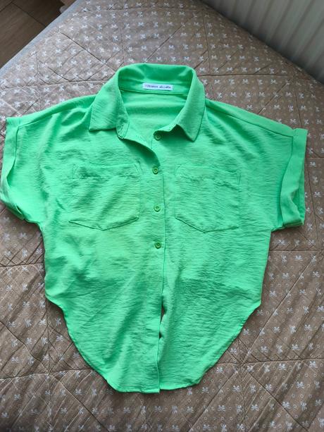 Dievčenská crop top košeľa, terranova,140