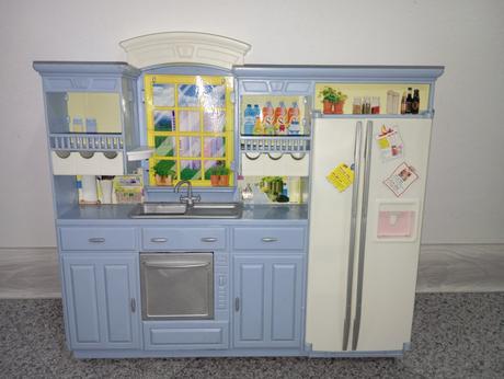 Modrá kuchynka pre barbie, 
