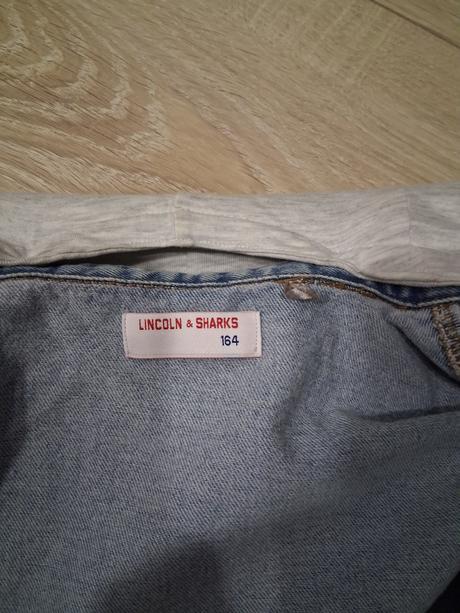 Chlapcenska dzinsova kosela s kapucnou a trrickom, 164