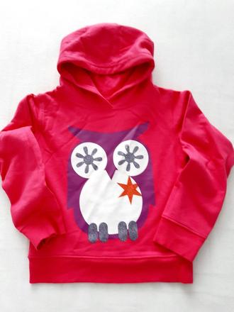 Mikina s kapucňou jasná ružová, 110