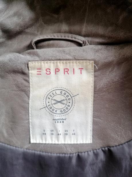 Koženková bunda zn. esprit, veľ. 40/l, esprit,l