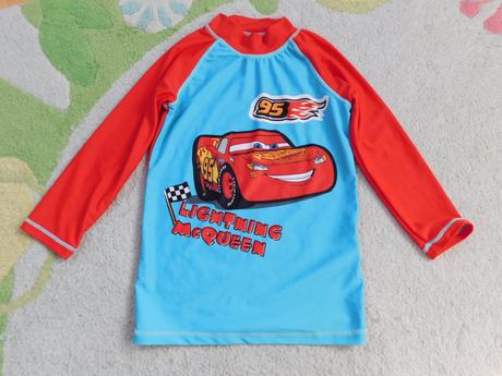 Ochranné tričko do vody disney cars, uv 50+, disney,140