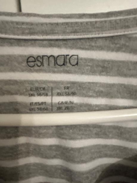 Prúžkové tričko esmara 56/58, esmara,56