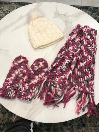 Set ciapka rukavice sal, f&f