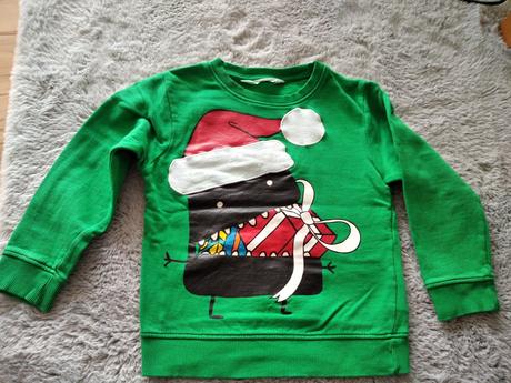 Vianočná mikulášska mikina, h&m,110