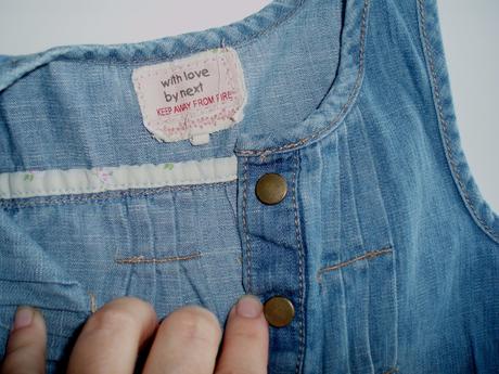 Rifľové šaty veľ.110, zn. next, 8 eur, next,110