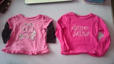 2x tricko s dlhym rukavom, 74