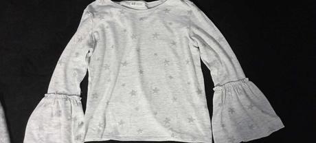 Tričko s trblietavými hviezdičkami 146/152, h&m,146