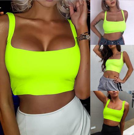 Neonovy crop top / podprsenka, s