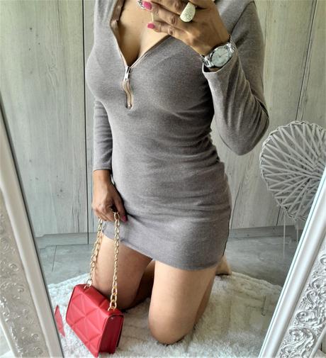 Predĺžený hnedý sveter-s/m, s