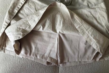 Športový krémový/béžový skort decathlon xs/s, decathlon,xs