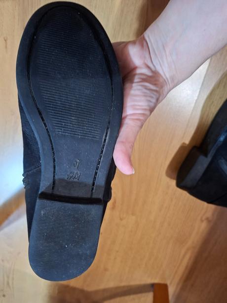 Členkové semišove topánky (veľkosť 37), h&m,37