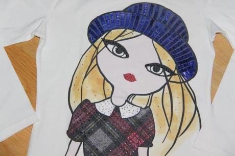 Tričko s dievčaťom, 128