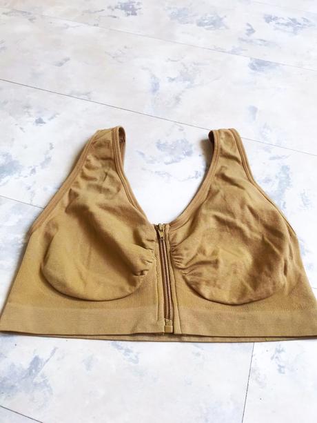 Bezšvová športová podprsenka na zips m/l, 80,b