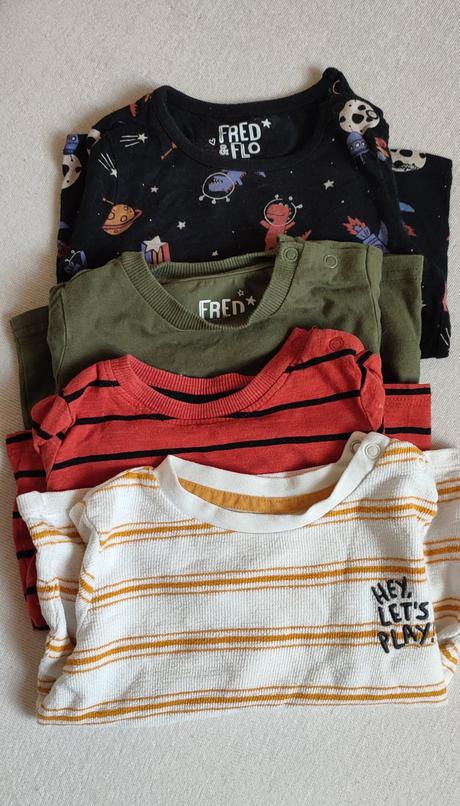 Tričká dlhý rukáv, f&f,80