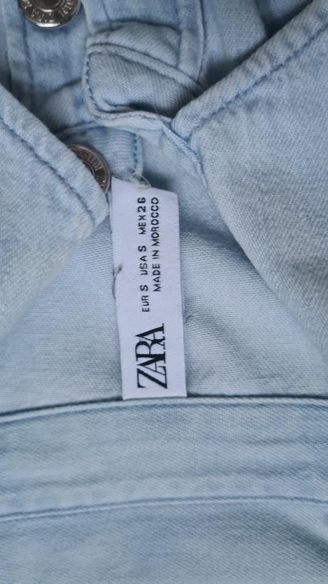 Denimová košeľa, zara,xs
