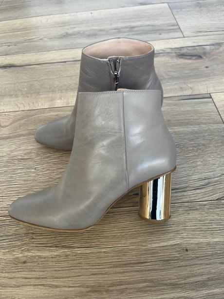 Kožené kotnicky, zara,37