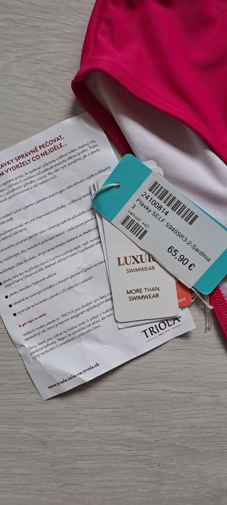 Plavky  nohavičky vysoký pás  vel.44, triola,44