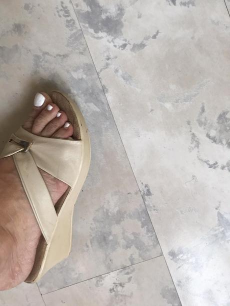 Šlapky na klinovom podpätku, 38