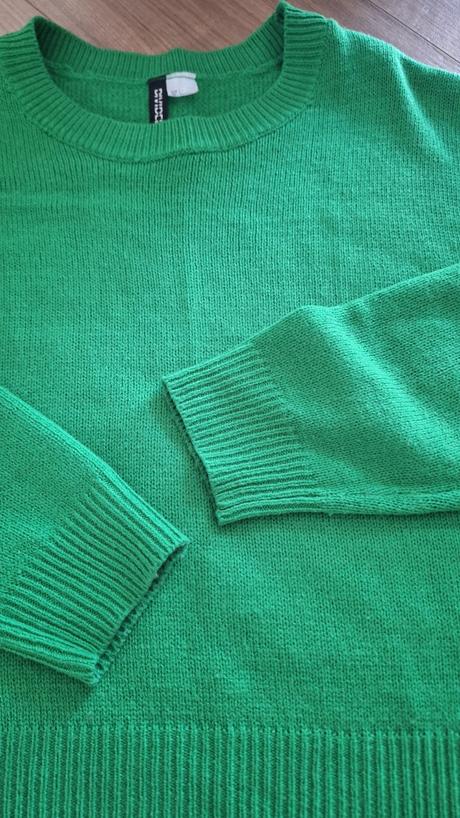 Zelený pulovrik, h&m,l