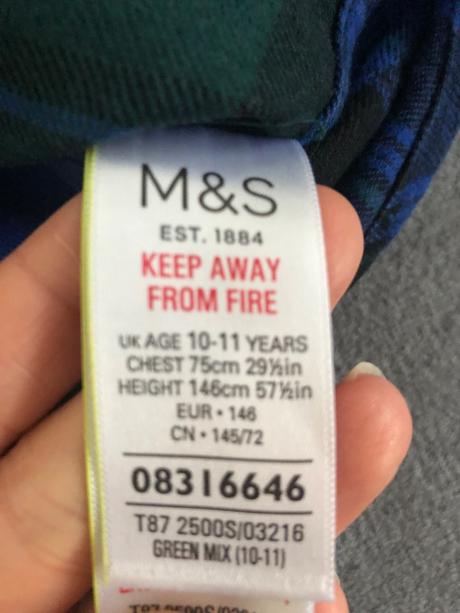 Károvaná košeľa, marks & spencer,146