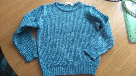 Dvojfarebný svetrík, h&m,110