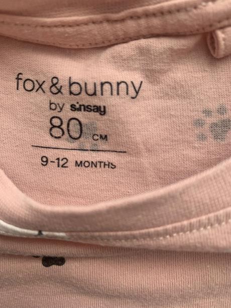 Tričko s mačičkami, fox & bunny,80