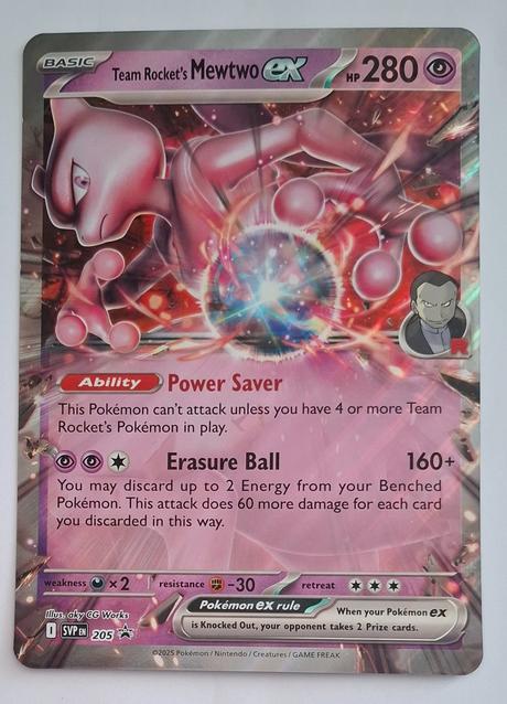 Pokémon jumbo karta mewtwo ex, 